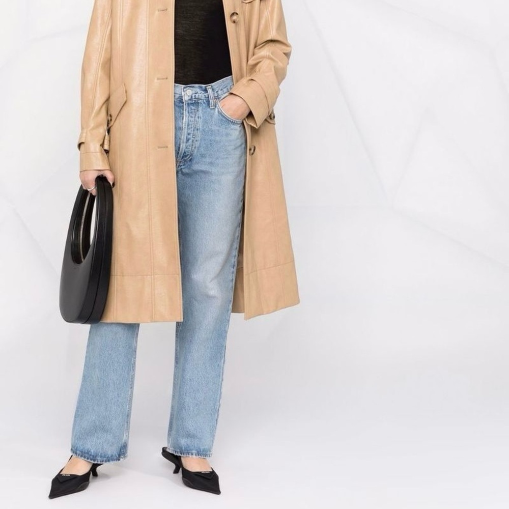 AGOLDE Mid Rise Relaxed Boot Cut Jeans in Wireless 29